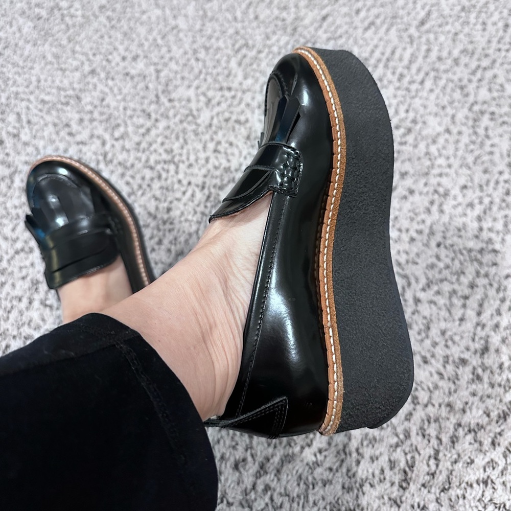 Ladies Flamingos size 36 black shoe